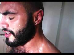 Hairy Greek Man (loading the butt-hole with creampie)